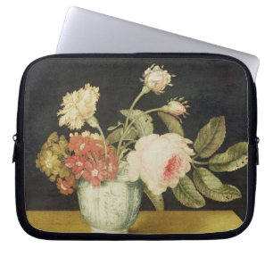 Flowers in a Delft Jar (oil on panel) Laptop Sleeve