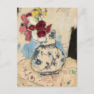 Flowers in a Flower Vase   Tadeusz Makowski Postcard