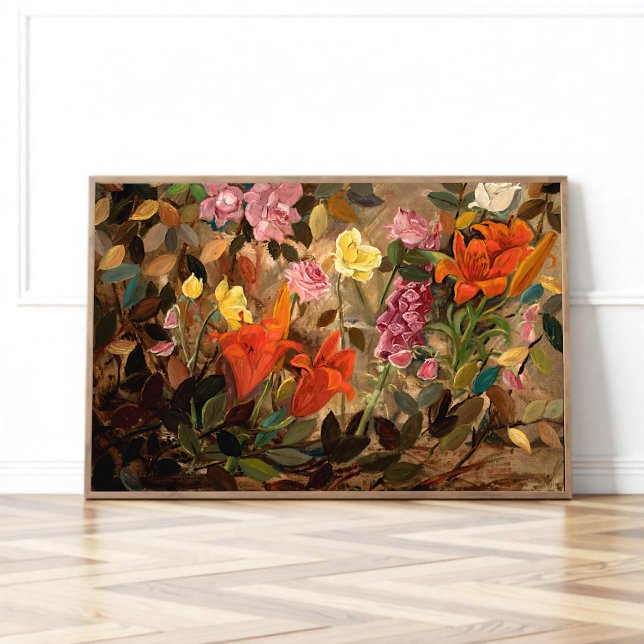 Flowers in a garden poster (Creator Uploaded)