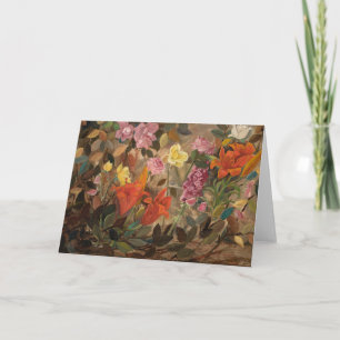 Flowers in a Garden   Tadeusz Makowski Card