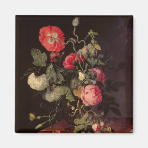 Flowers in a Glass Vase, 1667 Magnet