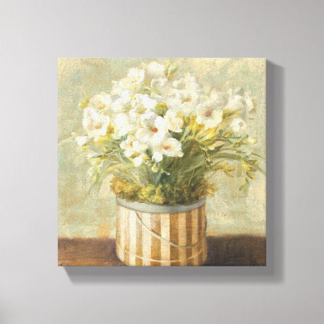 Flowers in a Hat Box Canvas Print (Front)