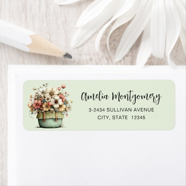  Flowers in a Pot Cozy Shabby Cute - Address (Insitu)