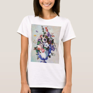 Flowers in a Rococo Vase, Paul Cezanne T-Shirt
