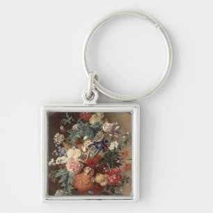 Flowers in a Terracotta Vase, 1736 Keychain