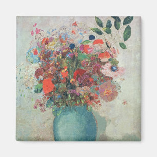 Flowers in a Turquoise Vase, c.1912 Magnet