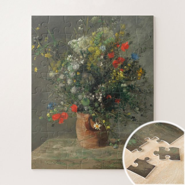 Flowers in a vase (2) by Auguste Renoir Jigsaw Puzzle (Creator Uploaded)