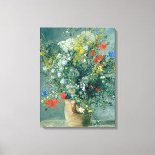 Flowers in a Vase Auguste Renoir Fine Art Canvas Print