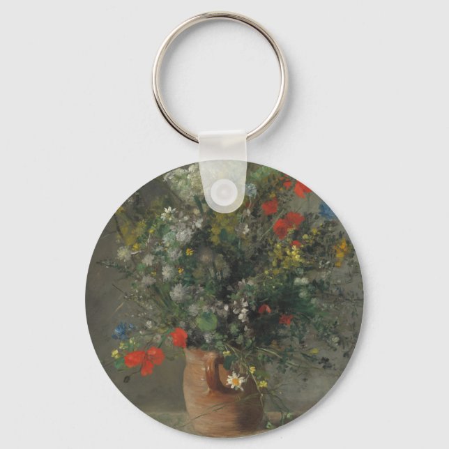 Flowers in a Vase, c.1866 Keychain (Front)