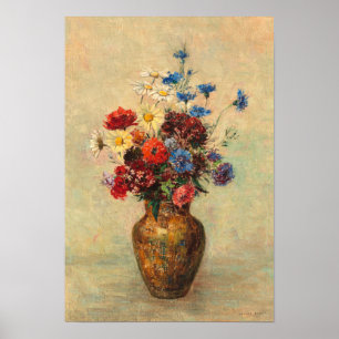 Flowers in a Vase, c.1910 Poster
