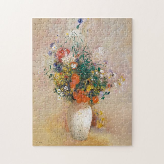 Flowers in a Vase Painting Odilon Redon Amazing Mo Jigsaw Puzzle (Vertical)