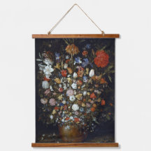 Flowers in a Wooden Vessel Jan Brueghel the Elder