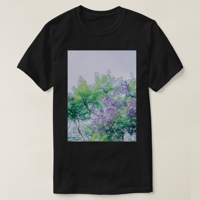 Flowers in an oil paintingtrees in spring T-Shirt (Design Front)