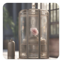 flowers in birdcage