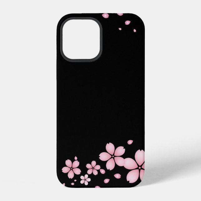 Flowers in black background iPhone case (Back)