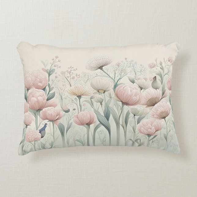 Flowers in Bloom Accent Pillow (Front)