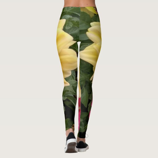 Flowers in bloom leggings (Back)