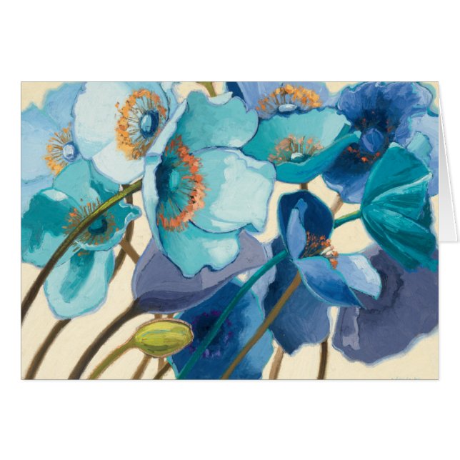 Flowers in Different Shades of Purple and Blue (Front Horizontal)