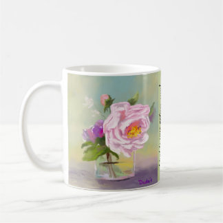 Flowers in Glass Scripture of Encouragement JW Coffee Mug