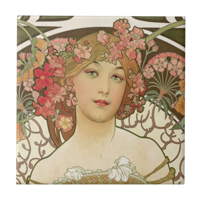 Flowers in her Hair Tile (Front)