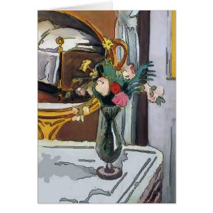 Flowers in Hurricane Glass