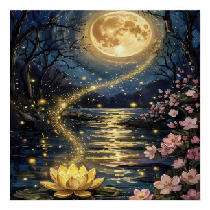 Flowers in nature poster