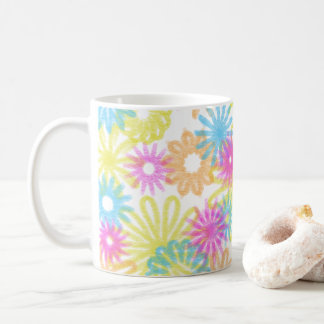 Flowers in pastel shades coffee mug