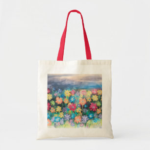 Flowers in Pastels - AI Enhanced - Tote Colour Str Bag
