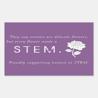 Flowers in STEM Sticker