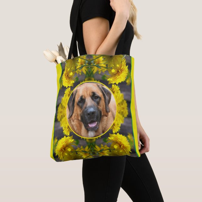 Flowers In Sunshine Create Your Own Pet Photo  Tote Bag (Close Up)