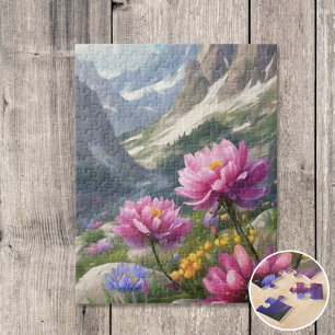 Flowers in the mountains jigsaw puzzle