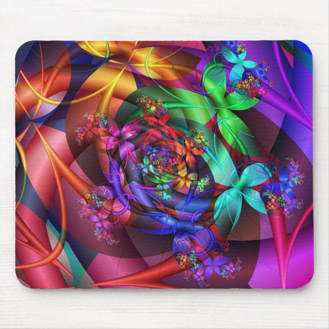 Flowers in the Sky Mouse Pad (Front)