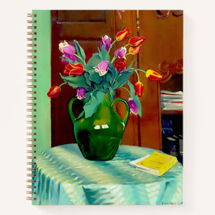 Flowers in Vase 1912 by Felix Vallotton Notebook