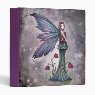 Flowers in Winter Fairy Fantasy Art Binder