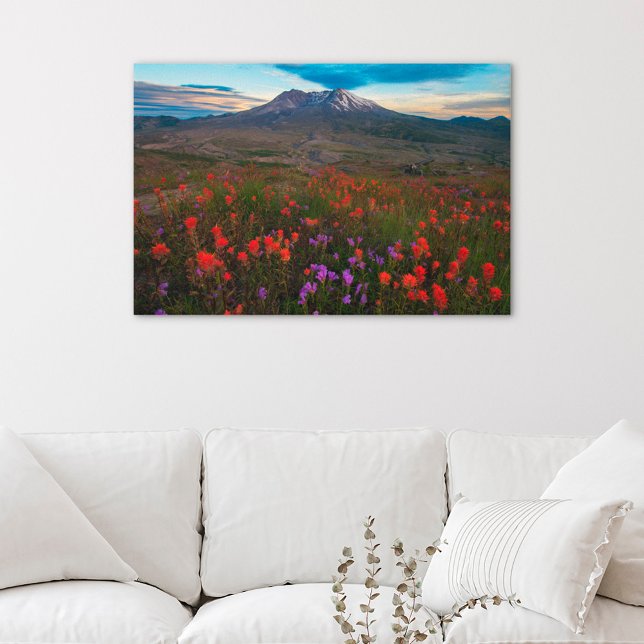 Flowers | Indian Paintbrush & Penstemon Canvas Print (Creator Uploaded)
