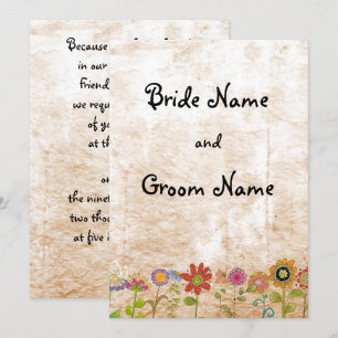 Flowers Invitation