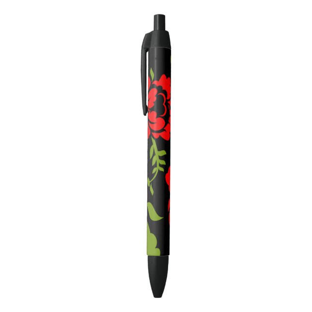 Flowers     iPhone wallet case Black Ink Pen (Top (Vertical))