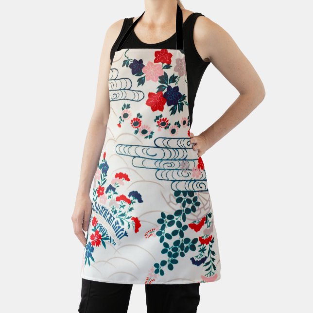 Flowers, Japanese Design Apron (Insitu)