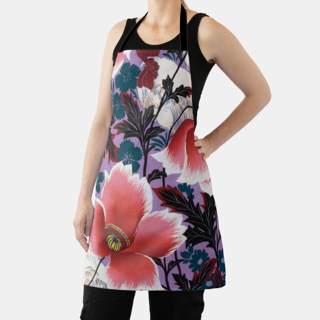 Flowers, Japanese Design Apron (Insitu)