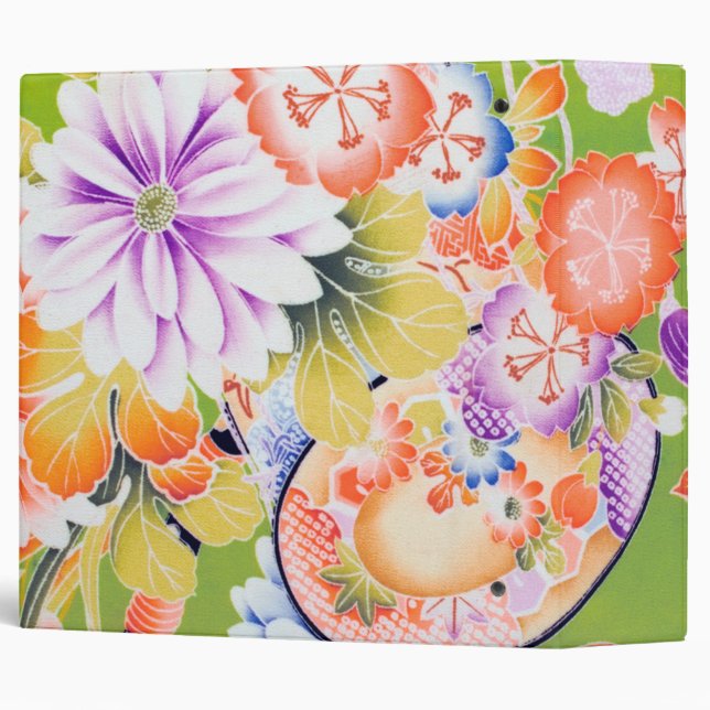 Flowers, Japanese Design Binder (Back/Spine)
