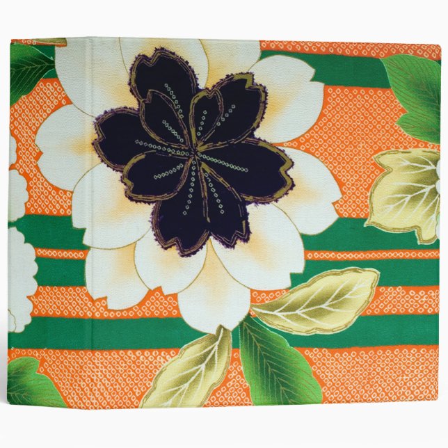 Flowers, Japanese Design Binder (Front/Spine)