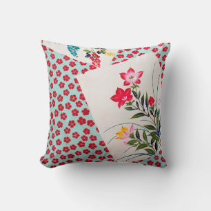 Flowers, Japanese Design Throw Pillow