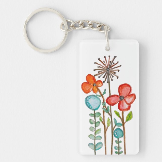 Flowers Keychain (Front)