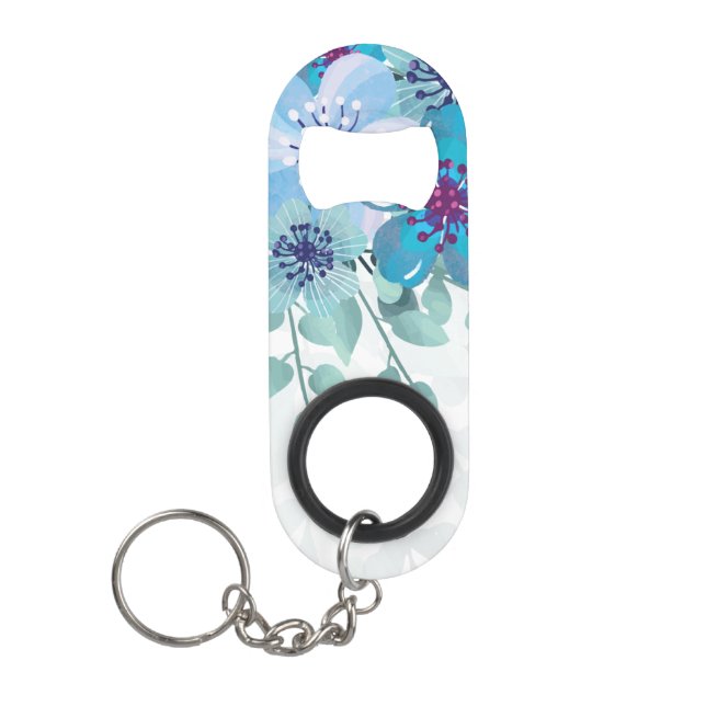 Flowers Keychain Bottle Opener (Front)