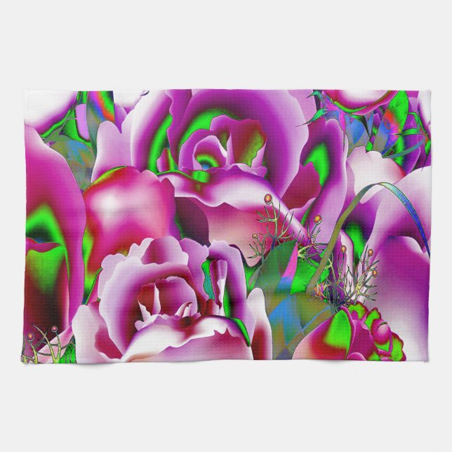Flowers Kitchen Towel (Horizontal)