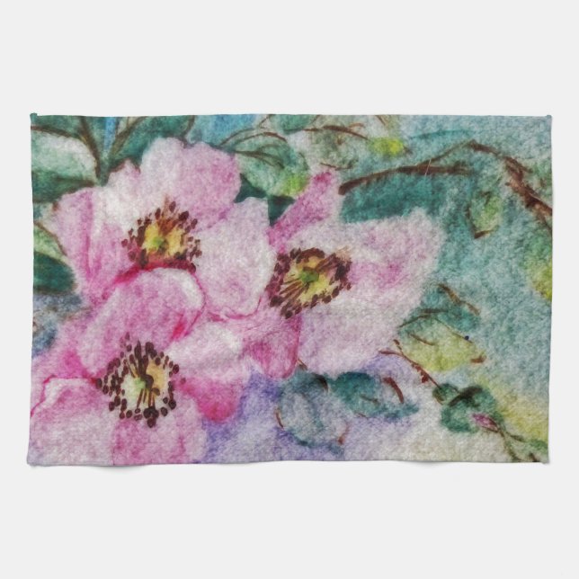 Flowers Kitchen Towel (Horizontal)