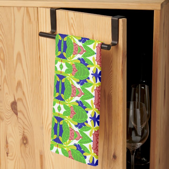Flowers Kitchen Towel (Thirds Fold)