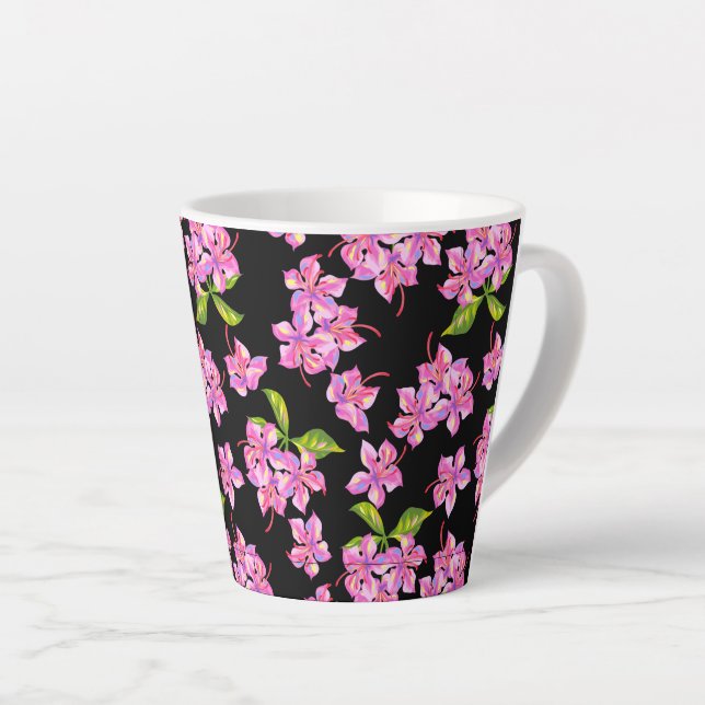 Flowers   latte mug (Right Angle)
