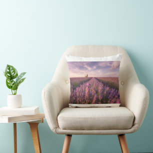 Flowers   Lavender Southern France Throw Pillow
