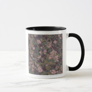 Flowers, leafs, and camouflage mug